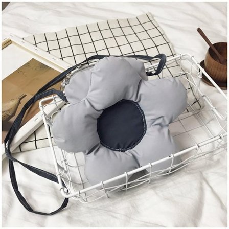 Söt blomma Axelväska Ungdomsmode Flower Shape Handväskor