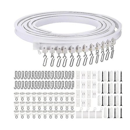 5 Meters Bendable Ceiling Curved Curtain Track Flexible Ceiling Curtain High Quality