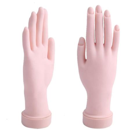 Flexibel Övningsmodell för Höger Hand - Nagelkonst Manikyr