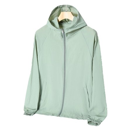 Solbeskyttelsestøj Mænds Sommer Let og Åndbar UV-Beskyttelse Mænds Solcreme Tøj Grøn XXL