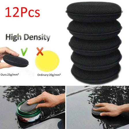12 st High Density Car Waxing Polish Foam Sponge Detailing Appl