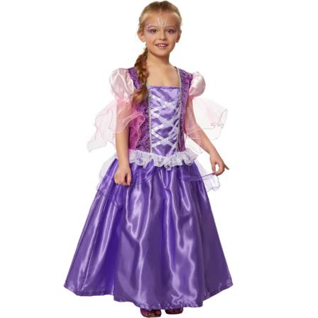 Tectake Maskeraddräkt Flicka Prinsessan Viol Purple 140 (9-10y)