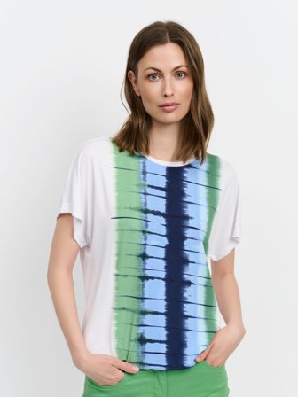 BRANDTEX - Kortærmet T-shirt - Grøn Mix - Mønstret