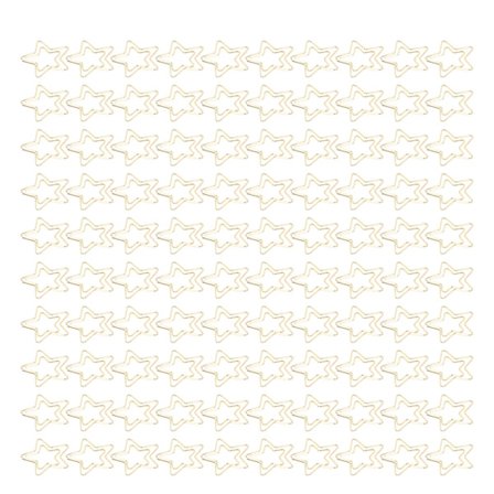 100 kpl kultaisia paperiliittimiä Kestävä metalli Ruostumaton kulta Haalistumaton Laajalti käytetty Söpö paperiliittimet Kotiin Toimistoon Tähti