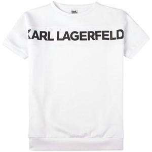 Karl Lagerfeld White Logo Dress - Dresses - 6 years - White - Mädchen