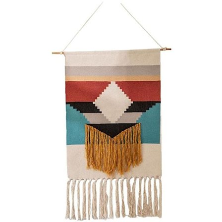 Gobelängin verhoilun tupsut Makramea Puuvillaseinävaate Gobelängin tupsu Tausta Kangas Makuuhuoneeseen Jouluun