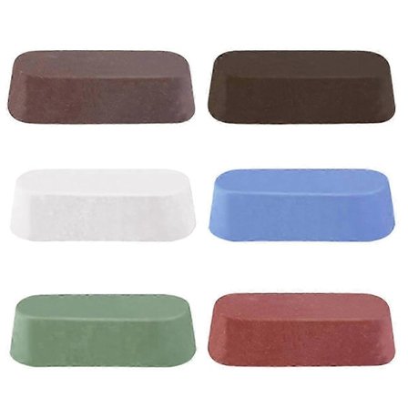 Metalpoleringsmiddel til polerskive, polerskivemiddel, grov til fin 6 stk.