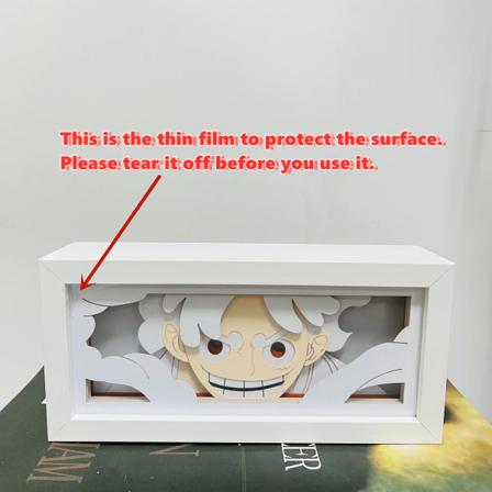 3d Anime LED-ljuslåda i ett stycke Zoro Luffy Action Figur Leksaker Rumsdekoration Atmosfär Bordslampa För Barn Födelsedagspresent Nika Luffy A RGB 