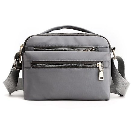 Multifunksjonell håndveske med flere rom, crossbody-veske med glidelås, vanntett skulderpung, reisedagstursekk for kvinner