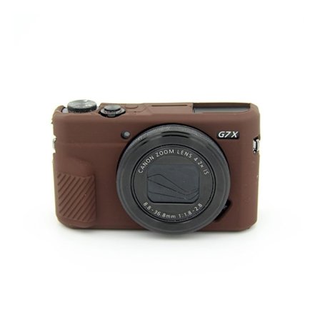 Canon PowerShot G7X MarkII blød silikone beskyttende etui - Kaffe