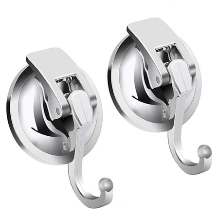 2-pakks Sugerørskroker Vakuumsugerørskroker Veggkroker Tunge Vanntette Uten KLB