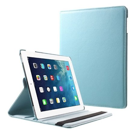 iPad 9.7" 4/3/2 fodral med roterbart stativ - Blå