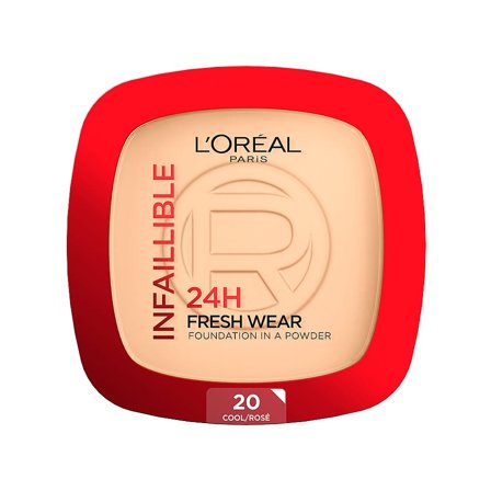 L'Oréal Paris Infaillible 24H Fresh Wear Foundation in a Powder Cool Undertone 30 ml 20 Cool, Makeup, Ansigt, Foundation