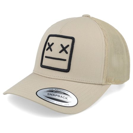 Iconic - Beige trucker Czapka Z Daszkiem - "X Face Khaki A-frame Trucker " @ Hatstore