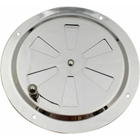 Galaxy Rundt Ventilasjonsgitter, Justerbar Ventilasjonsåpning Rustfritt Stål Luftventil Innløp og Utblås 125 mm