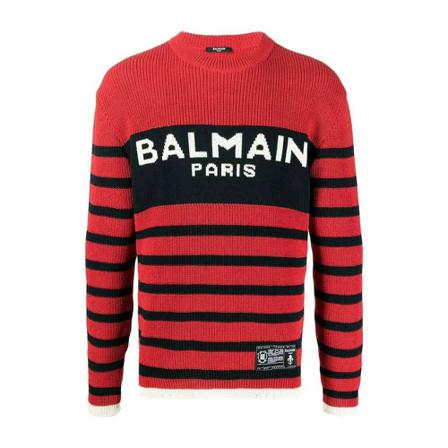 Balmain Sweater Rød, Herre