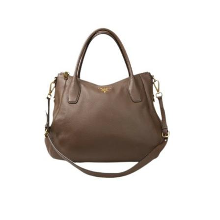 Prada Vintage, Pre-owned Leather Tote Bruin, Dames, Maat:ONE Size,voering