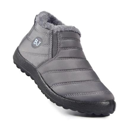 Herrskor Vinterstövlar Lätta Snöskor Vattentäta Vinterskor Plus Storlek 47 Slip-on Unisex Ankelvinterstövlar grey 43