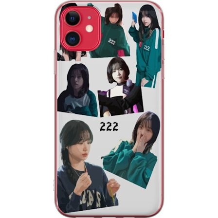 Yhteensopiva Puhelinkuori Apple iPhone 11 Squid Game 222 Netflix Sarja Maski