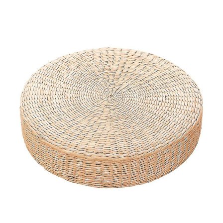 45cm Yoga Matta Rund Pouf Golvdyna Kudde Halm Meditation Tjockning Mjuk Yoga Utrustning