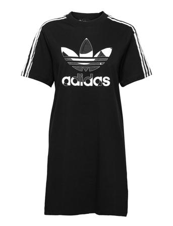 Marimekko Laine Trefoil Print Tee Dress W Black Adidas Originals