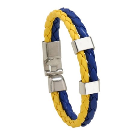 Ukraina Armband Blå Gul Armband Ukrainska flaggan Färg Armband Smycken