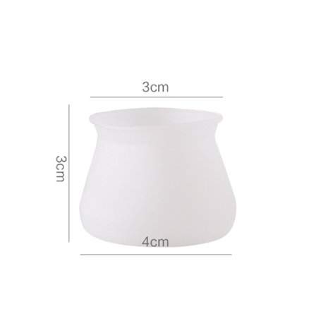 Set med 8 st silikonstolsbenskydd, stolsbenskydd S