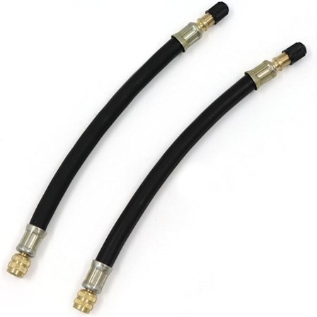 Ventilforlænger 2 stk. 210 mm Fleksibel Gummi Bil Lastbil Motorcykel Hjul