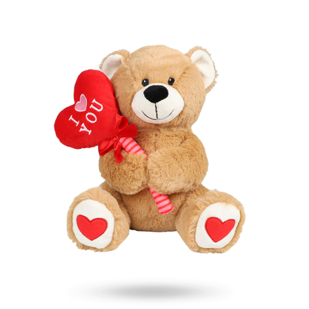 PLUSH BEAR BALLOON I LOVE YOU 25 CM - Vuxen.se - Fräcka presenter till partner och singlar