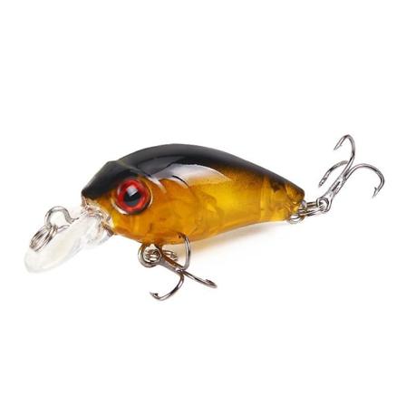 Fiskedrag, 2 stk Plast hardt agn Fiskekroker 3D kunstige fiskedrag, Wobbler kunstig agn 4,5 cm 9