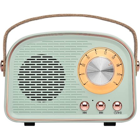 Retro Bluetooth-högtalare, trådlös klassisk högtalare, trådlös bärbar Bluetooth-högtalare för utomhusbruk, stöder TWS-parning, U-disk, TF-kort, AUX 