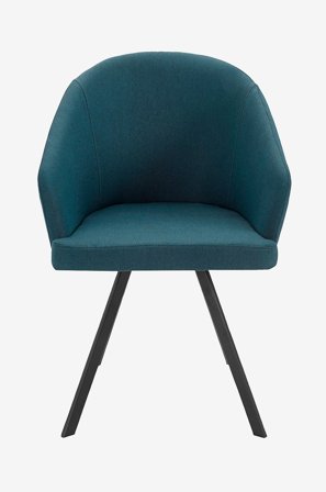 Loft24 - Spisebordsstol Barry, 2 stk. - Blå - Stole med armlæn - Fra Homeroom