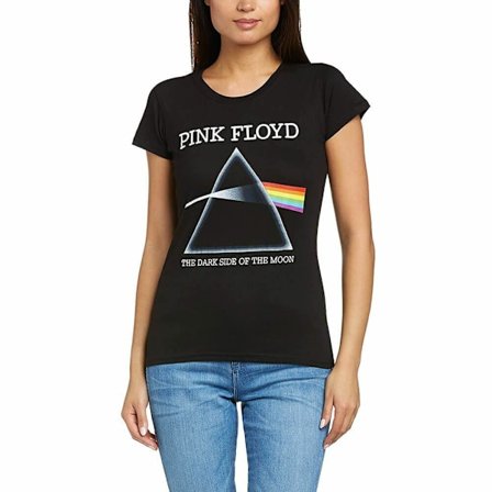 Pink Floyd Dam T-shirt för kvinnor/damer Dark Side Of The Moon Refract