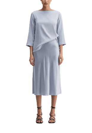 Ahlvar Gallery Kea silk blouse Blusar Dam Blå XS