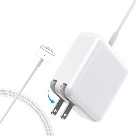 45W Magnetisk MacBook Air-laddare, Ersättning för Mag2 T-Tip Form AC-strömadapter, Snabb laddningskontakt för bärbar dator kompatibel med MacBook Air 