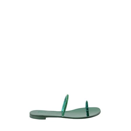 Giuseppe Zanotti, Sliders Zielony, Kobieta, Rozmiar: 36 EU