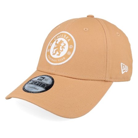 New Era - Chelsea Seasonal Pop 9FORTY Camel Adjustable Adjustable Beige Cap - Football @ Hatstore