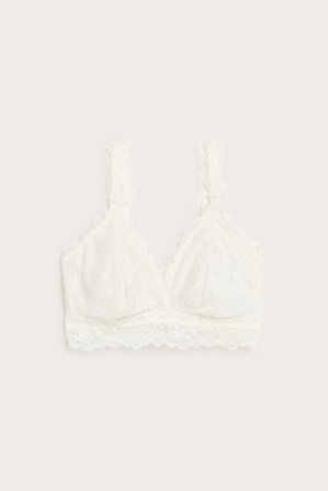 Kappahl | Pitsiset äitiysrintaliivit | Luonnonvalkoinen