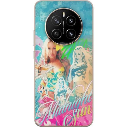 Yhteensopiva Puhelinkuori Honor Magic7 Seikkailumaailma Steve, Creeper ja eläimillä värikkäässä palikkagrafiikassa