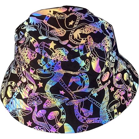 Regnbågsreflekterande basebollkepsar - Glow In The Dark Rave-hattar för män och kvinnor