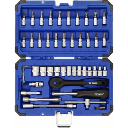 Brilliant Tools Hylssats 45 Delar 1/4" Stål