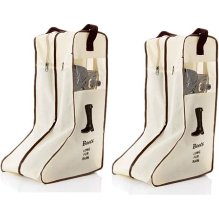 2 par støvletasker, støvtætte lynlås opbevaringsposer til hjemmet