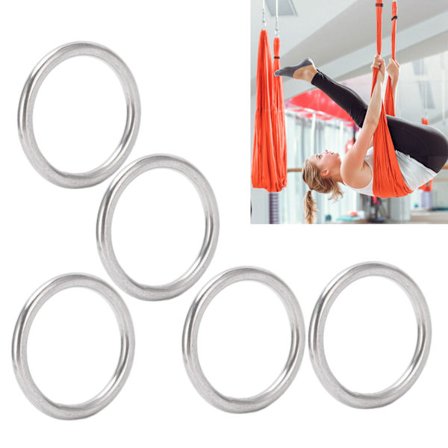 5 stk Marine Grade Rustfritt Stål Sveisede O-ringer Runde Ringer for Seiling Dykking Bagasje 4x30mm