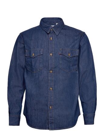 Relaxed Fit Western Revere Rel Shirts Denim Shirts Marineblå LEVI ́S Men*Betinget Tilbud