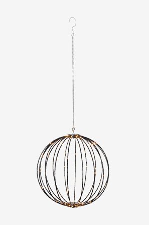 Star Trading - Ulkokoriste Mounty 40cm - Musta - Koristevalaisimet - - Homeroom