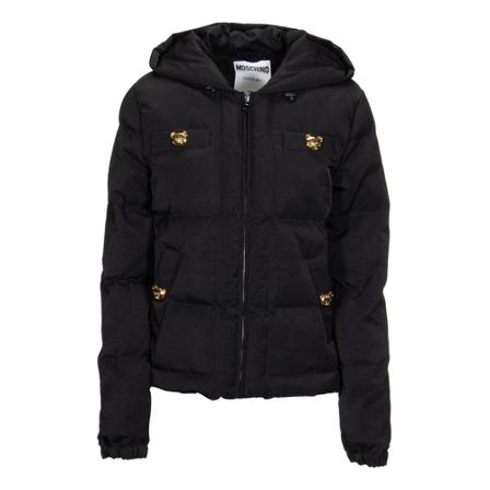 Moschino, Winter Jackets Zwart, Dames, Maat:S