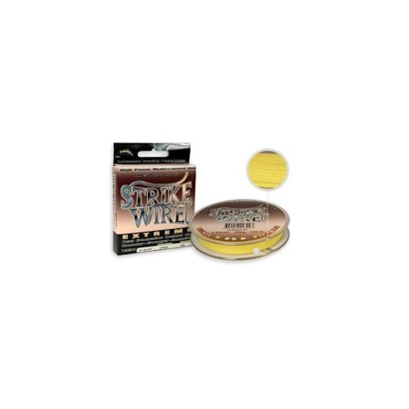 Strike-Pro flettet fiskeline Strike Wire 275m 0,43mm 48kg gul