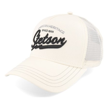 Stetson - Blanc trucker Casquette - American Heritage Classic White Trucker @ Hatstore