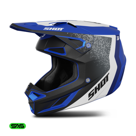 Casque Cross Shot Speed Atomic Bleu Mat S