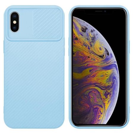 Fodral till Apple iPhone XS MAX Candy Ljusblå Fodral Skal Silikon TPU och kameraskydd